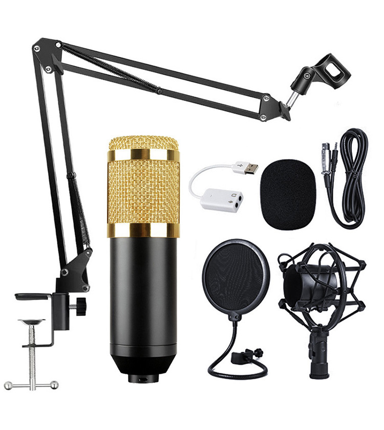 Professional Audio equipment BM 800 Home Studio Recording Equipment Condenser Microphone Set bm800 for PC Computer Mobile Phone