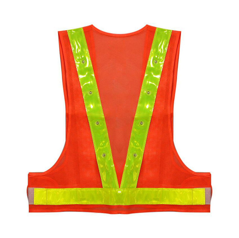 Reflective Gear 16 LED Light up Cycling Traffic Outdoor Night Safety Warning Vest