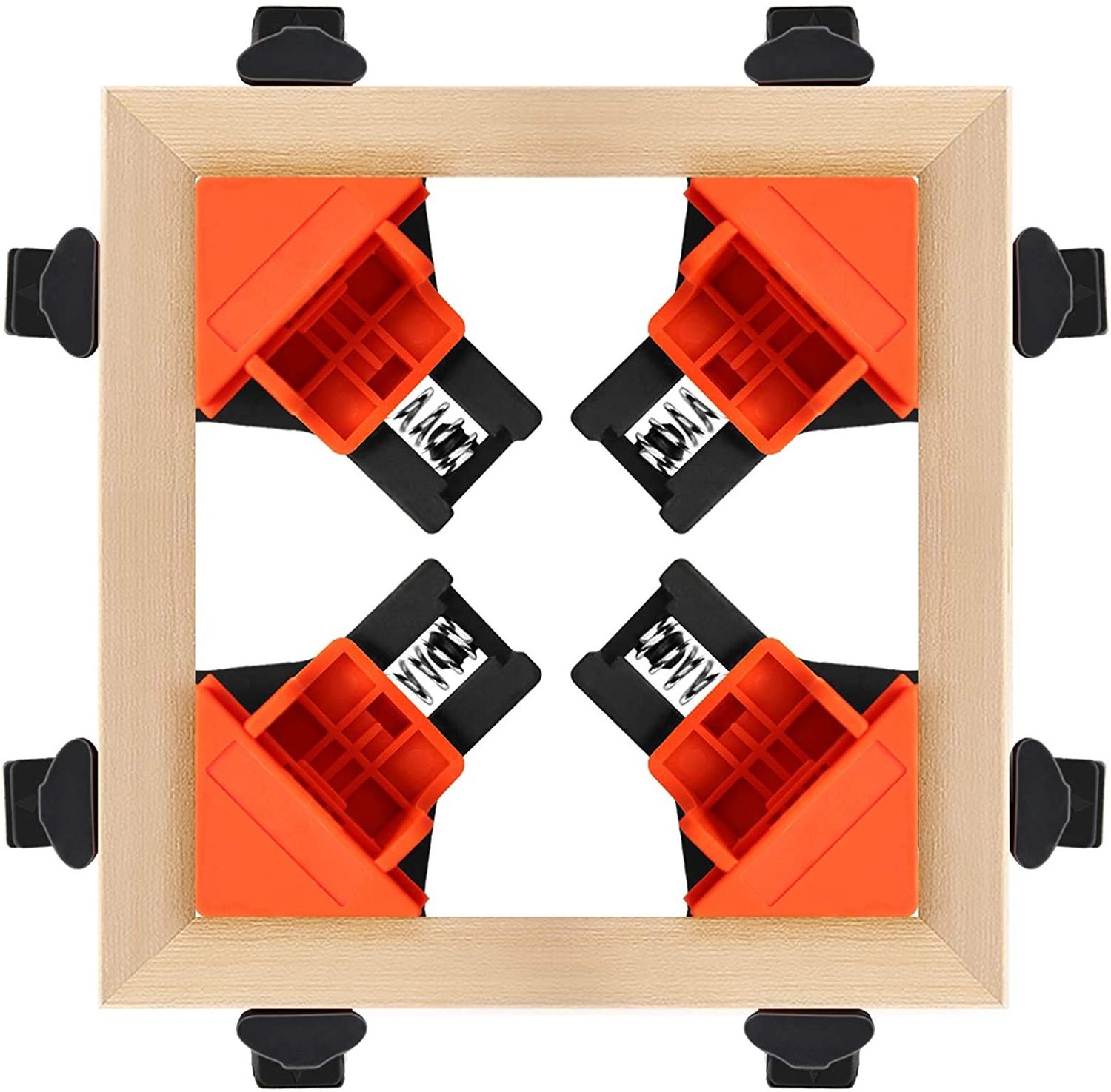 4 pcs 60/90/120 Degree Right Angle Wood Box Clamp Set Right Angle Clamp Fixing Clips Picture Frame Corner Clamp Woodworking