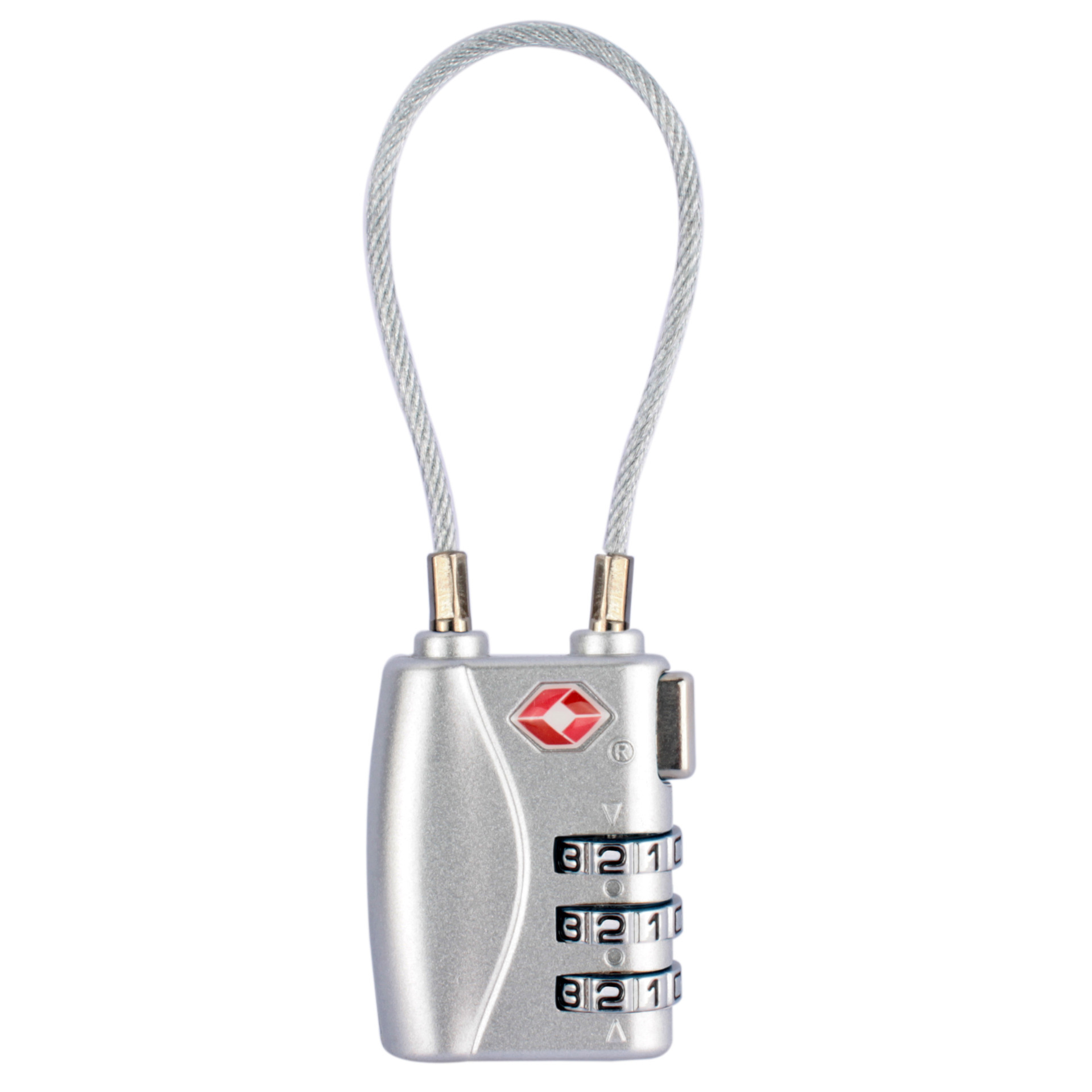 New TSA Customs Lock Portable Small Padlock with Steel Cable Anti-Theft Smart Combination Lock Cable Luggage Lock