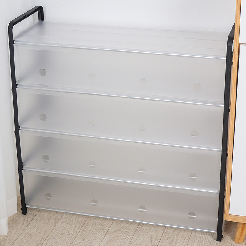 Plastic Shoe Rack White/ Black Stand Shoe Rack Cabinet Plastic with Cover