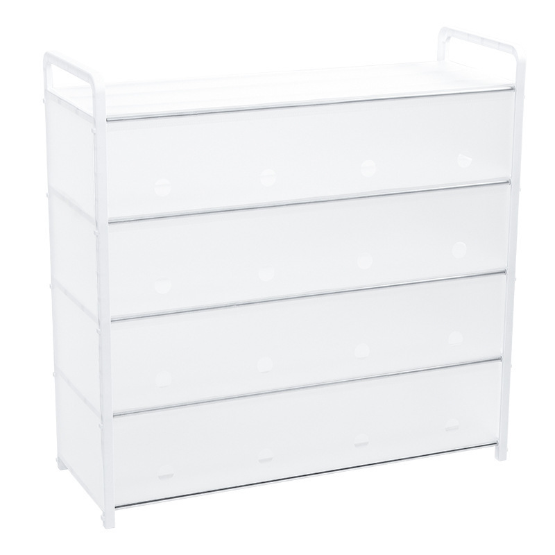 Plastic Shoe Rack White/ Black Stand Shoe Rack Cabinet Plastic with Cover