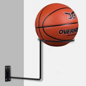 Wall Mounted Basketball Storage Rack Iron Multi-purpose Football Display Shelf Ball Holder Space Saving Living Room Decor