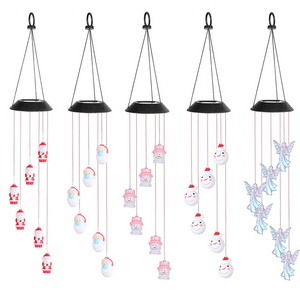 Solar Wind Chime Color Changing Ball Wind Chimes  Gifts for Mom Waterproof Outdoor Decorative Lights for Garden/Patio/Party/Yard