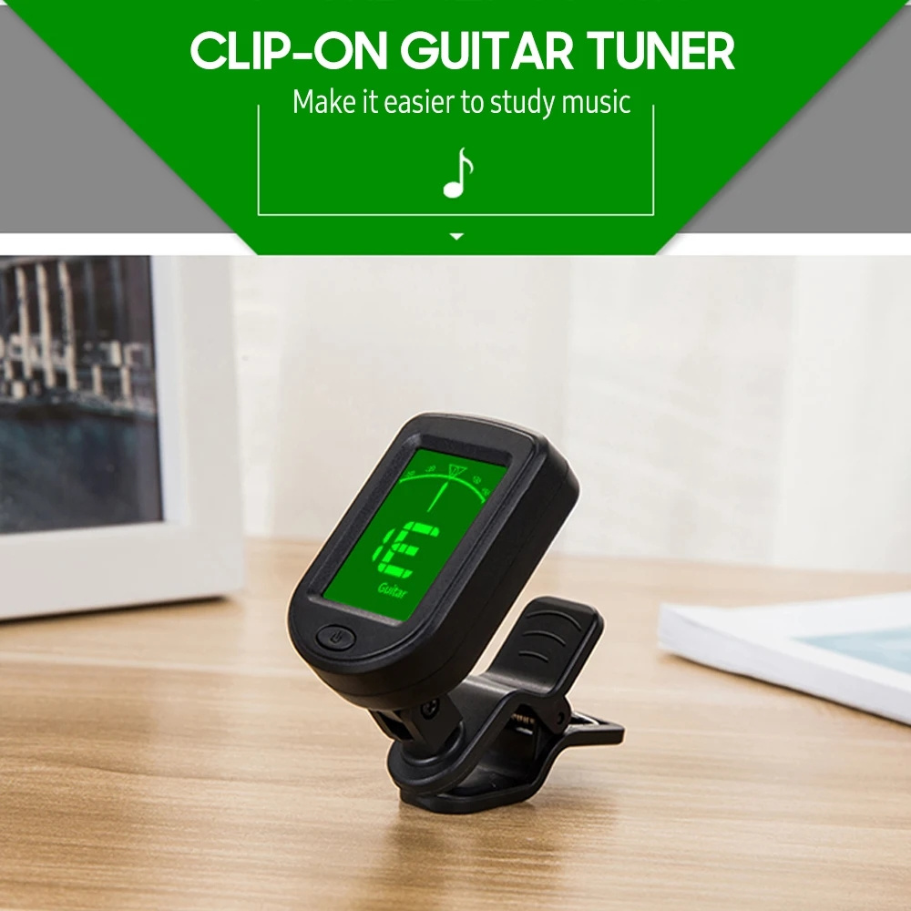 Hotsale LCD Digital Guitar Accessories Clip On Guitar Tuner For Guitar Bass Violin Ukulele