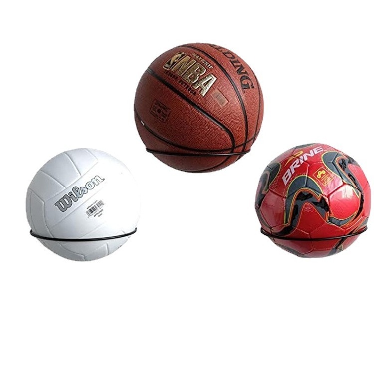 Multi-purpose Ball Holder Football Display Wall Mount Basketball Storage Rack for Basketball Soccer Volleyball Football Rugby