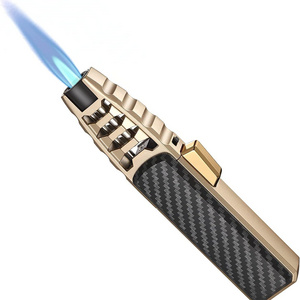 New Strong Powerfull Torch Butane lighter kitchen torch blue flame cigar lighter