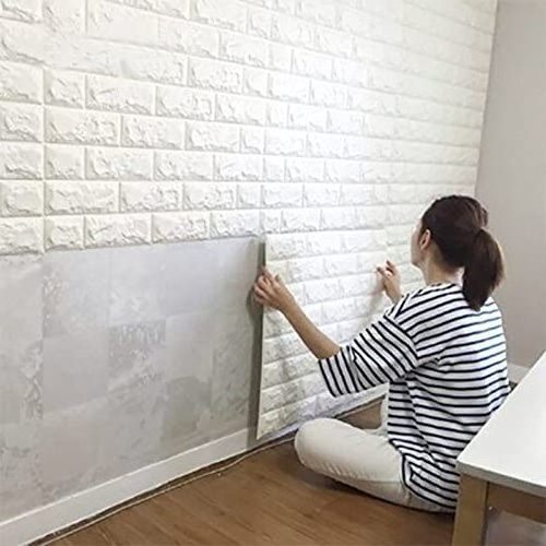 DIY Papel Tapiz Para Pared Vinyl Background Wall Paper Adhesive Brick PE Foam 3D Wallpaper Wall Sticker Home Decoration