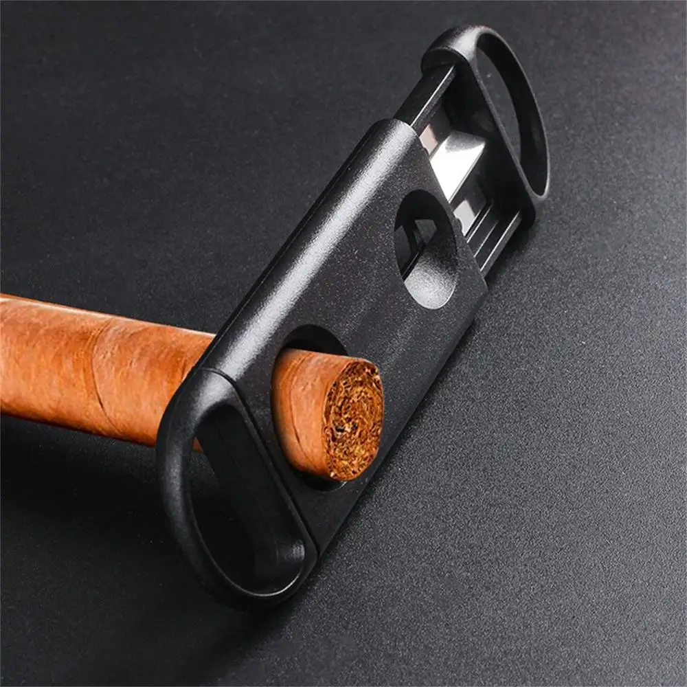 Pocket Cigar Cutter V-Cut Sharp Stainless Steel Cigar Scissors Guillotine Punch Knife Cigar Accessories Tool