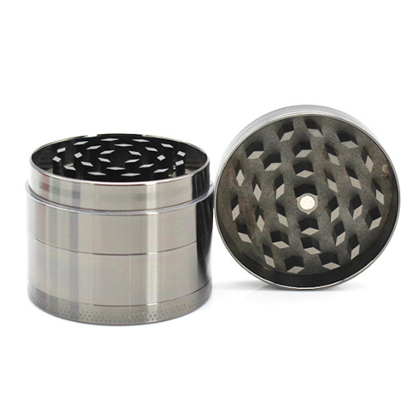 Moedor de ervas molinillo de hierba Custom logo 40mm 50mm 55mm 63mm 75mm metal herbal smoking 4 layers tobacco herb grinder