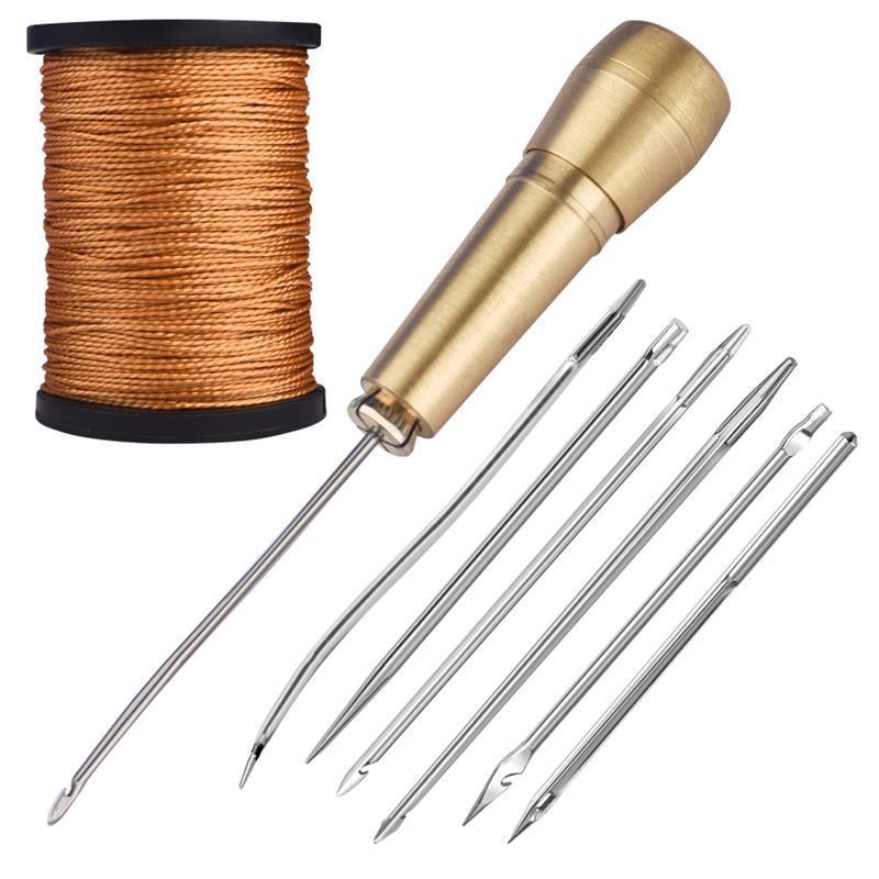 Useful Leather Shoes Canvas Tent Sewing Awl Hand Stitcher Taper Craft Needle Repairing Kit Tool Shoe Repair Tools