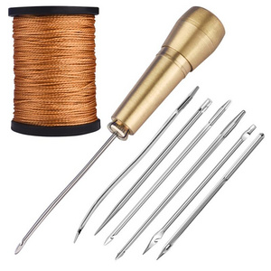 Useful Leather Shoes Canvas Tent Sewing Awl Hand Stitcher Taper Craft Needle Repairing Kit Tool Shoe Repair Tools