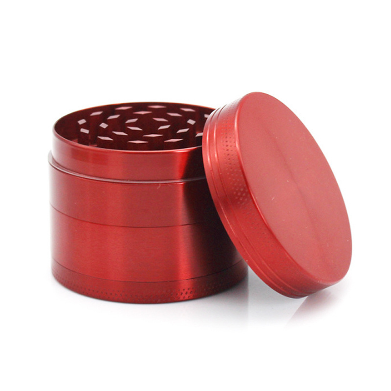 Custom 2.5'' 4 piece herbal grinder tobacco metal aluminum grinder with gift box packing wholesale herb grinder