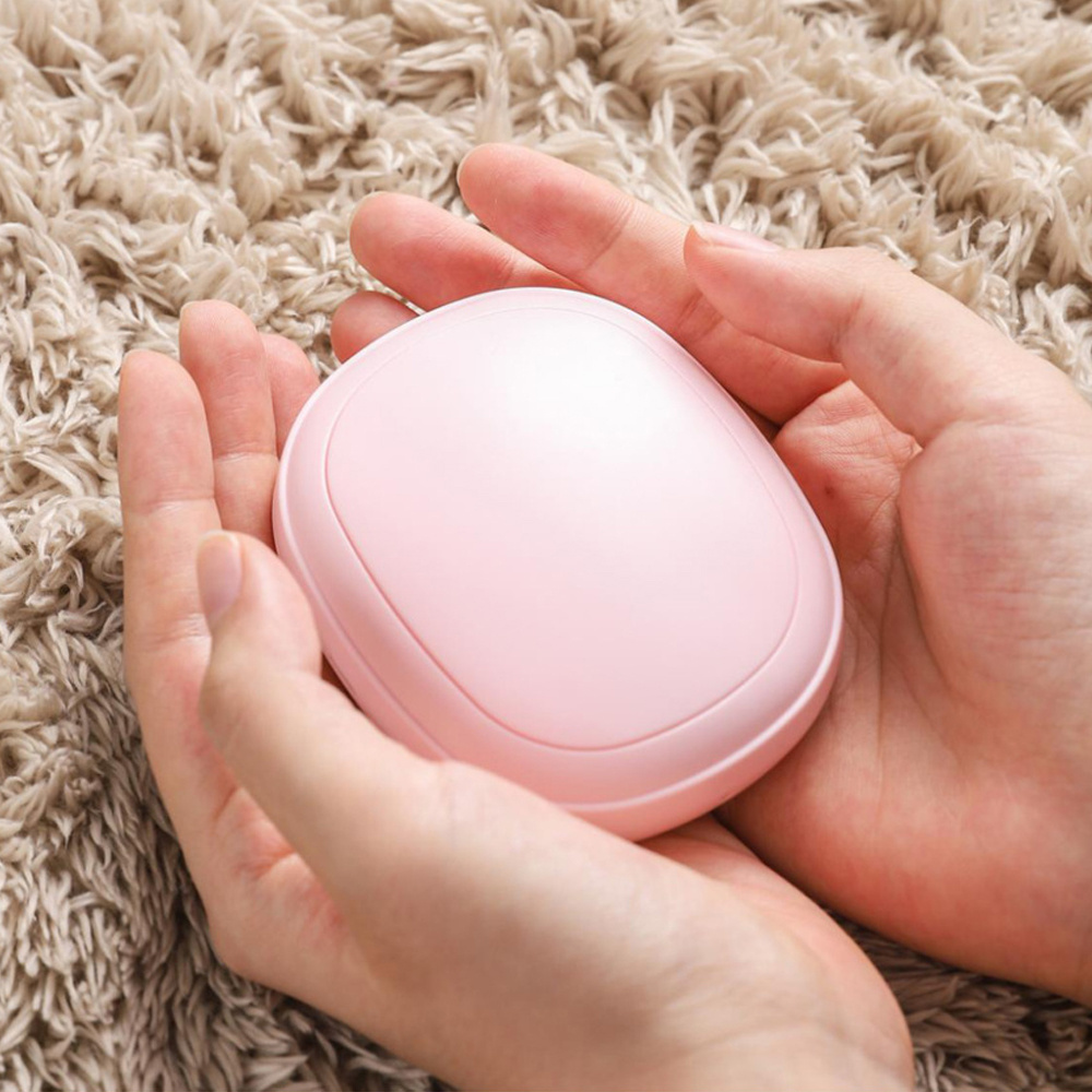 2022 New Winter USB Rechargeable Cute Mini Portable Battery Pocket Hand Warmer Electric Reusable Power Bank Hand Warmer