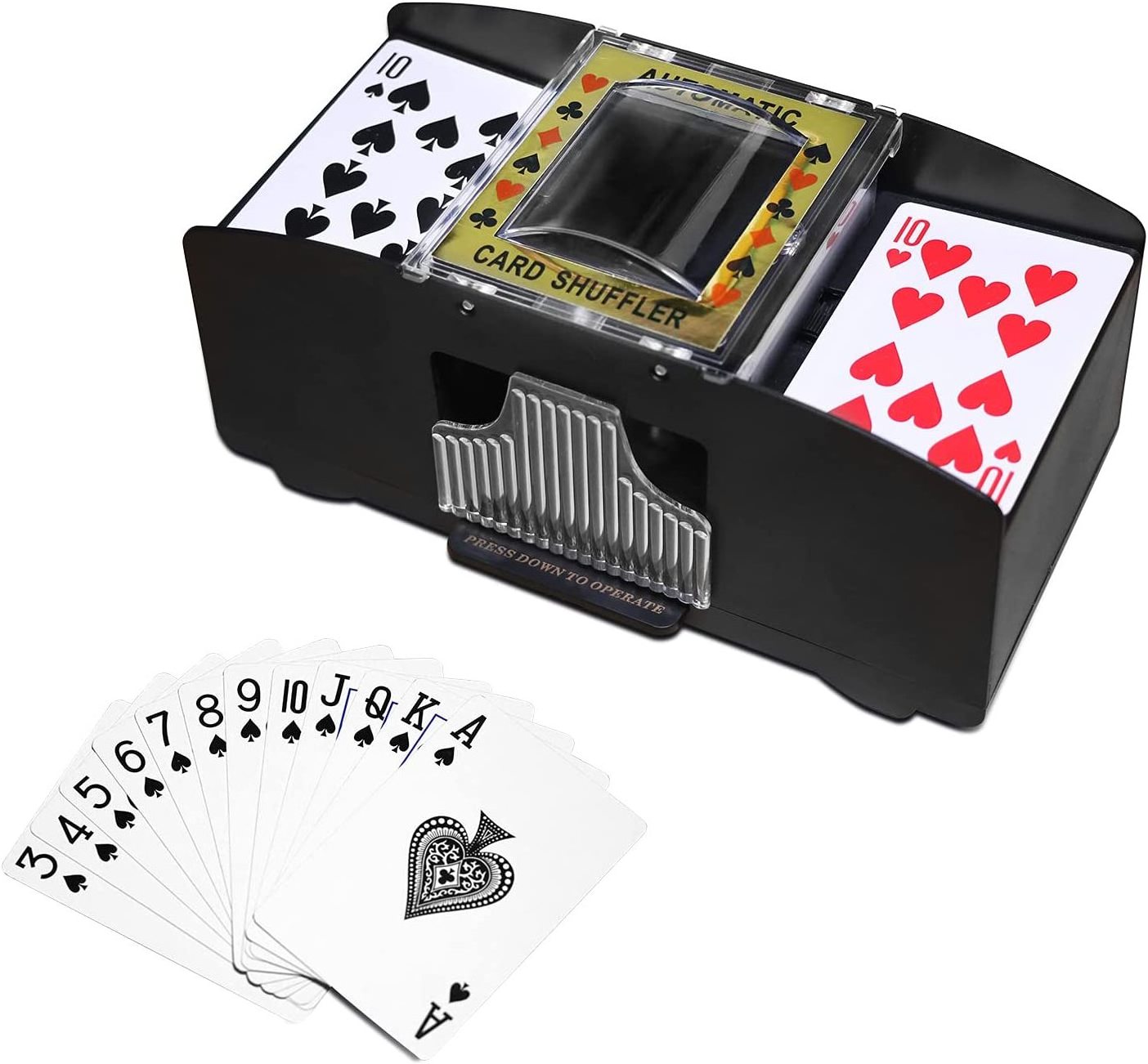 2 Deck Card Shuffler Electronic Dealer Poker Card Shuffler Automatic Card Shuffler