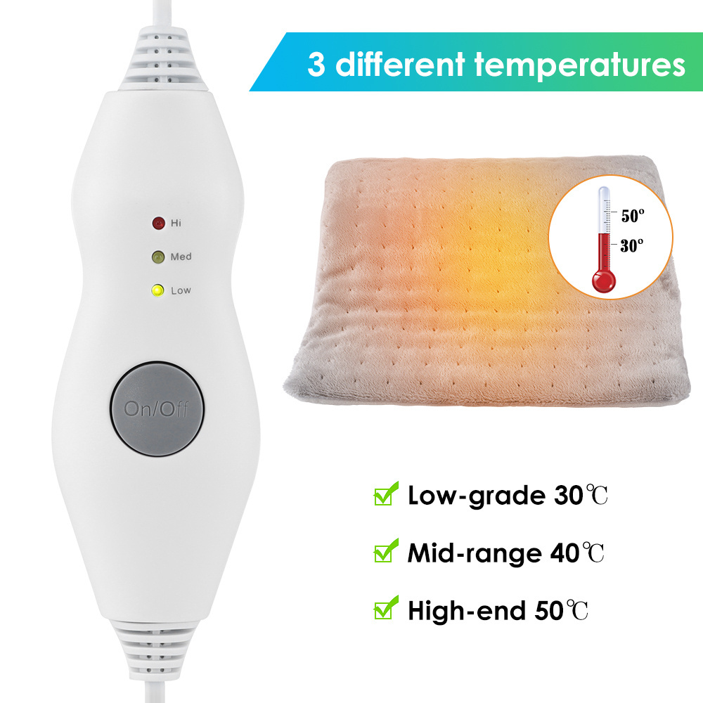 30*60cm heating pad rechargeable pain relief infrared battery powered electric heated blankets heat pad