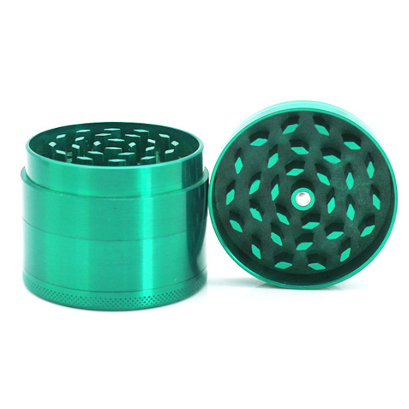 Custom 2.5'' 4 piece herbal grinder tobacco metal aluminum grinder with gift box packing wholesale herb grinder