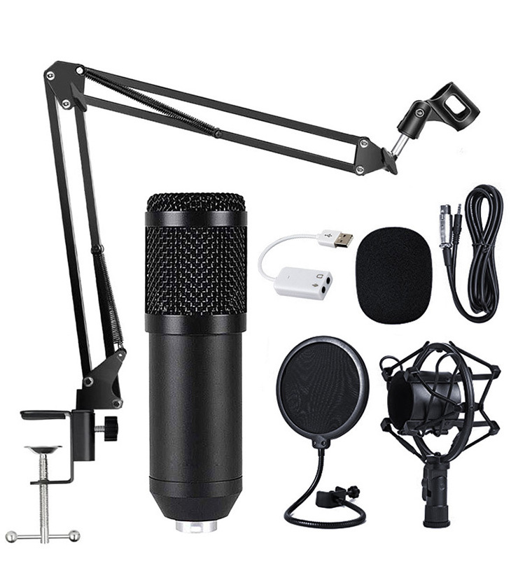 Professional Audio equipment BM 800 Home Studio Recording Equipment Condenser Microphone Set bm800 for PC Computer Mobile Phone