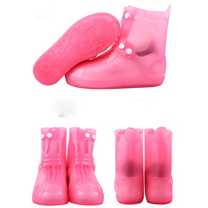 Waterproof Shoes Covers for Womens Mens Non Slip Durable Short Rain Boots Kids Outdoor Booties