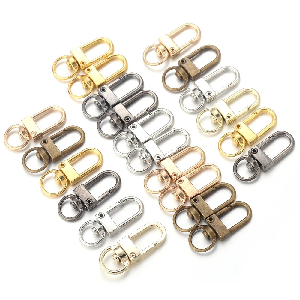 Factory directly supply Metal Lobster Clasps Swivel Lanyards Trigger Snap Hooks For Bags Shoulder Strap Keychain Dog Leash