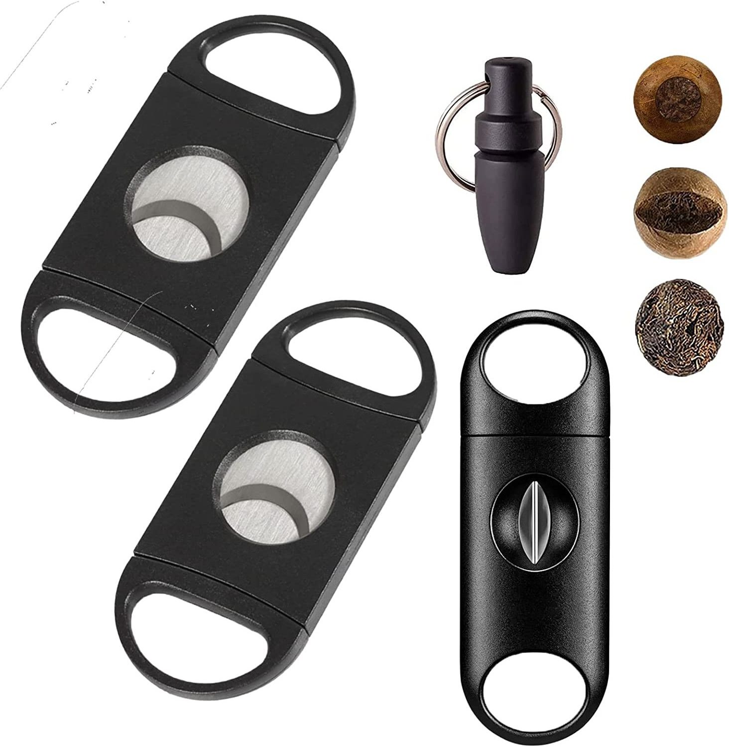 big ring guarge Cigar Cutter,V cigar punch,cutter set