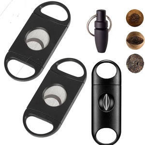 big ring guarge Cigar Cutter,V cigar punch,cutter set