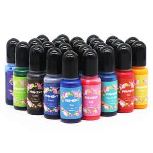 26 Colors 10ML Epoxy Resin Pigment Kit Art Ink Liquid Resin Colorant Dye Ink Diffusion for Epoxy Resin Mold Jewelry Making