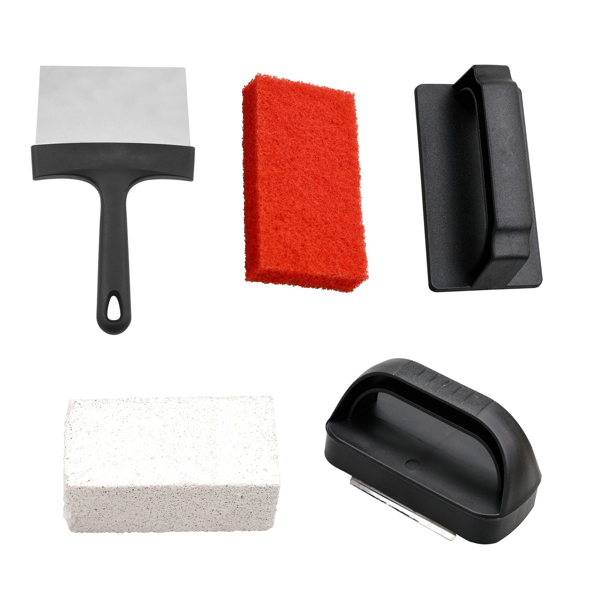 Hot Seller Grill Scraper for Blackstone Griddle Cleaning Kit, BBQ Pumice Stone Cleaning Bricks and Cleaning Brush Sponge Pad