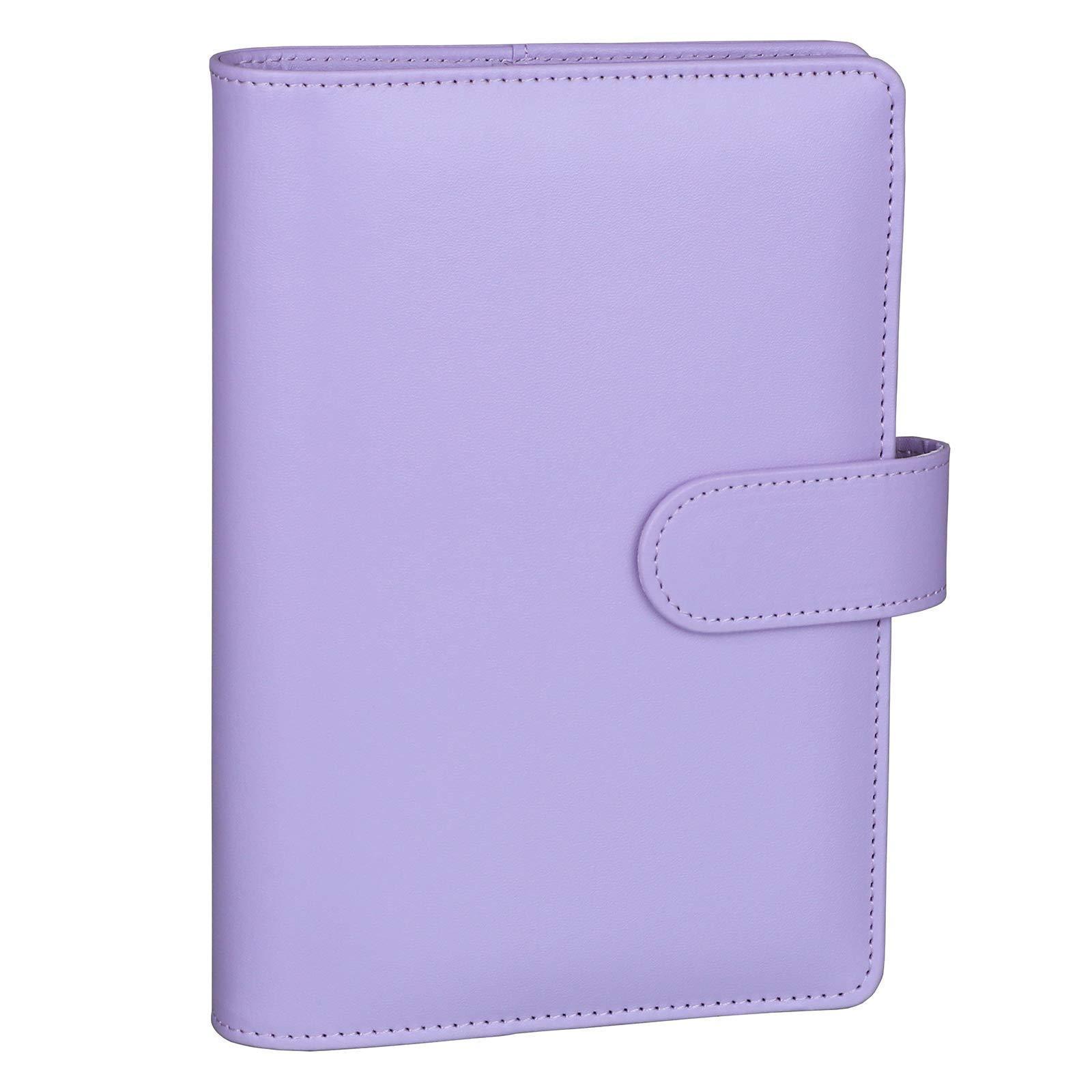 Manufacturer Custom Printing PU Leather A6 Budget Binder With Cash Envelopes Journal Planner