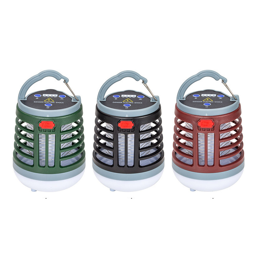 NEW Factory Portable Mosquito Killer Led Camping Lantern With Battery Indication Rechargeable Tent Lamp 3 Working Model