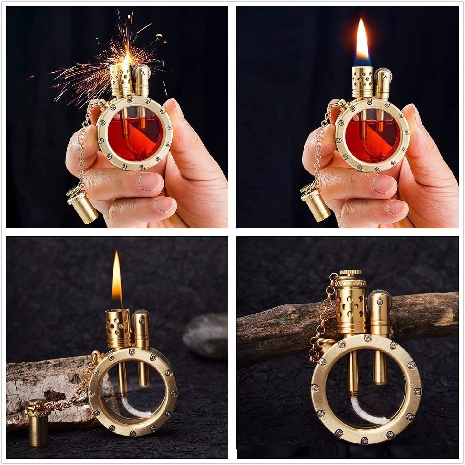 Custom Logo Special-shaped Kerosene Lighter Retro Business Gift Lighter