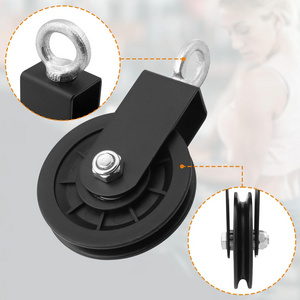 Rotating Heavy Load Gym Bearing Pulley Wheel Cable Machine Fitness Equipment for Lifting Workout Fixed Swivel Pulley Accessories