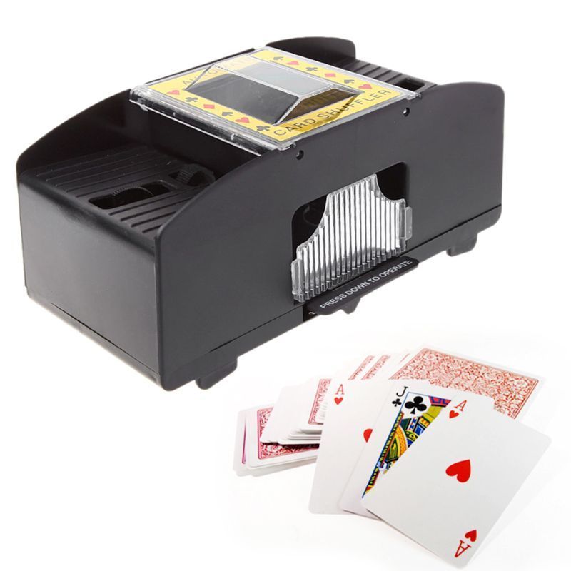 Battery Operated Automatic Card Shuffler 2 Deck Card Shuffler for Home Card Games, Poker, Rummy, Blackjack