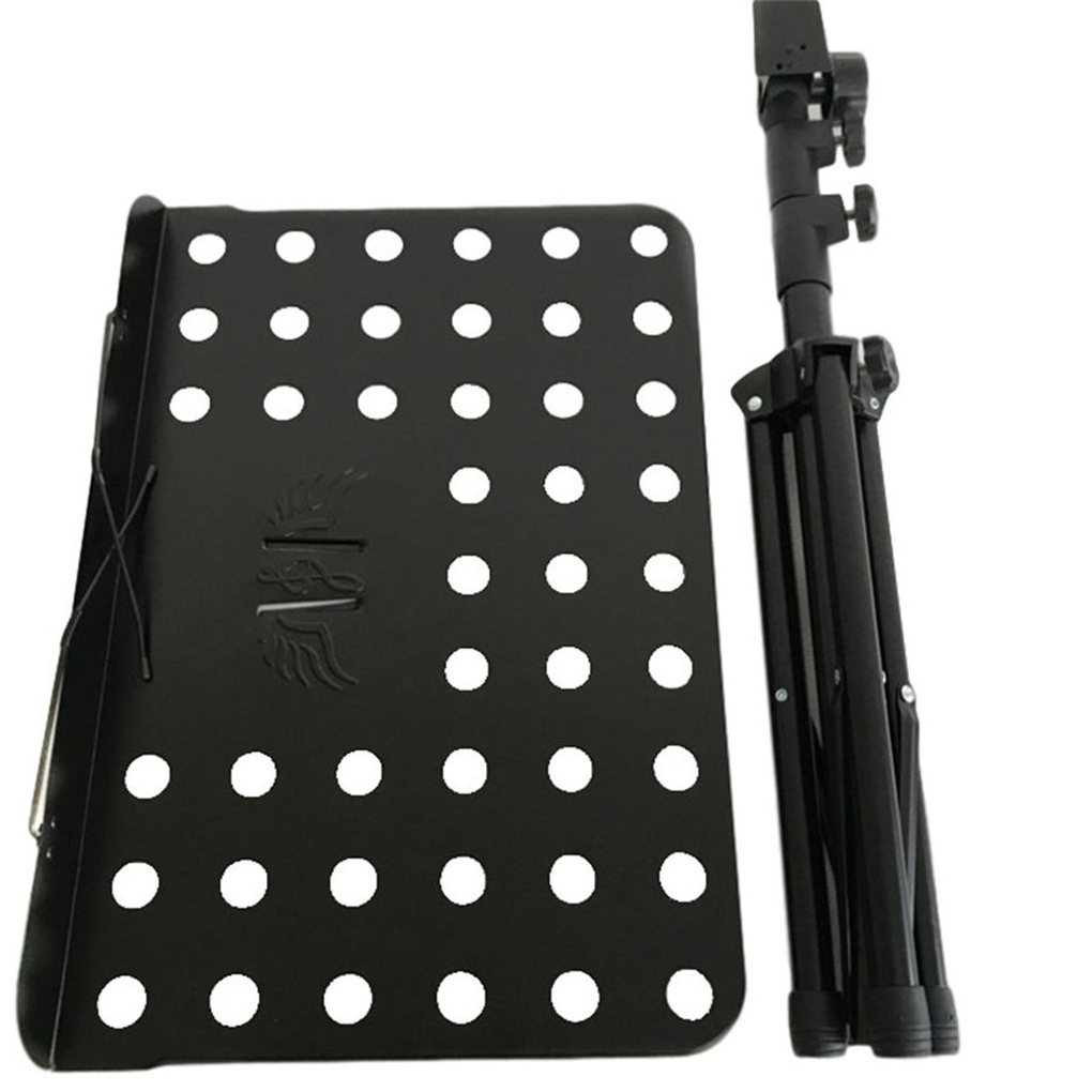 Professional Portable Metal Black Instruments Music Book Sheet Note Stand For Guitar Ukulele Violin Players