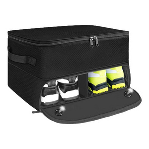 2 Layer Golf Trunk Organizer, Waterproof Golf Locker with Separate Ventilated Compartment for 2 Pair Shoes