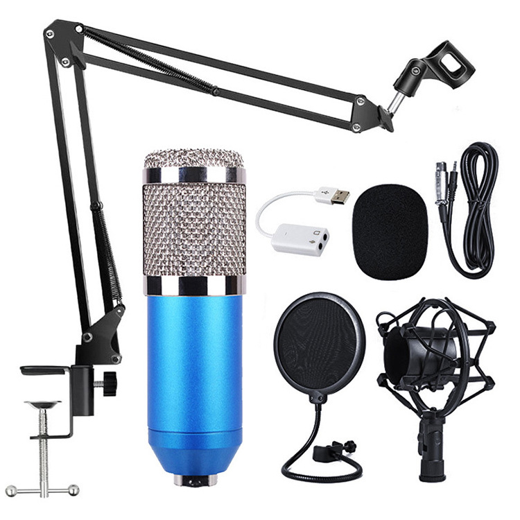 Professional Audio equipment BM 800 Home Studio Recording Equipment Condenser Microphone Set bm800 for PC Computer Mobile Phone