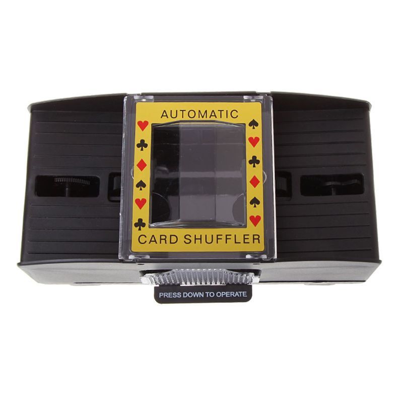 Battery Operated Automatic Card Shuffler 2 Deck Card Shuffler for Home Card Games, Poker, Rummy, Blackjack