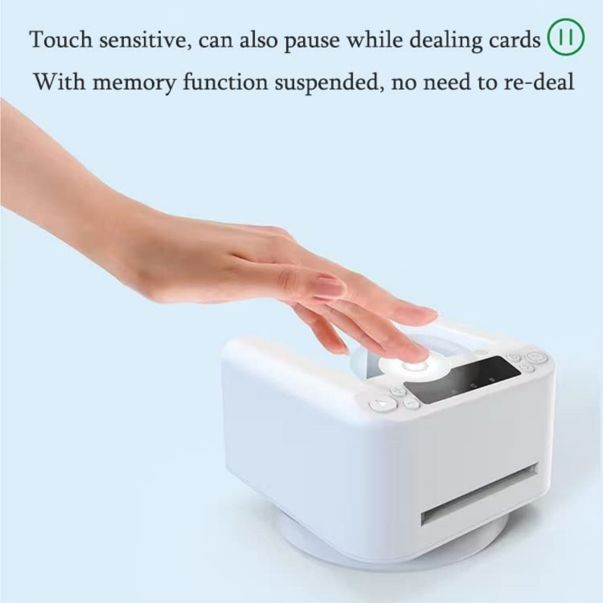 Automatic Card Dealer Machine Universal Playing Card Tool 360 Degree Rotating Card Dealer for Home Portable Licensing Machine