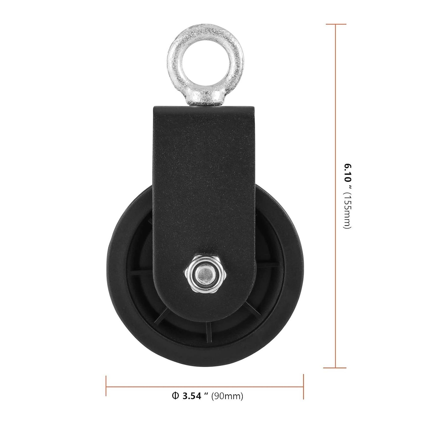 Rotating Heavy Load Gym Bearing Pulley Wheel Cable Machine Fitness Equipment for Lifting Workout Fixed Swivel Pulley Accessories