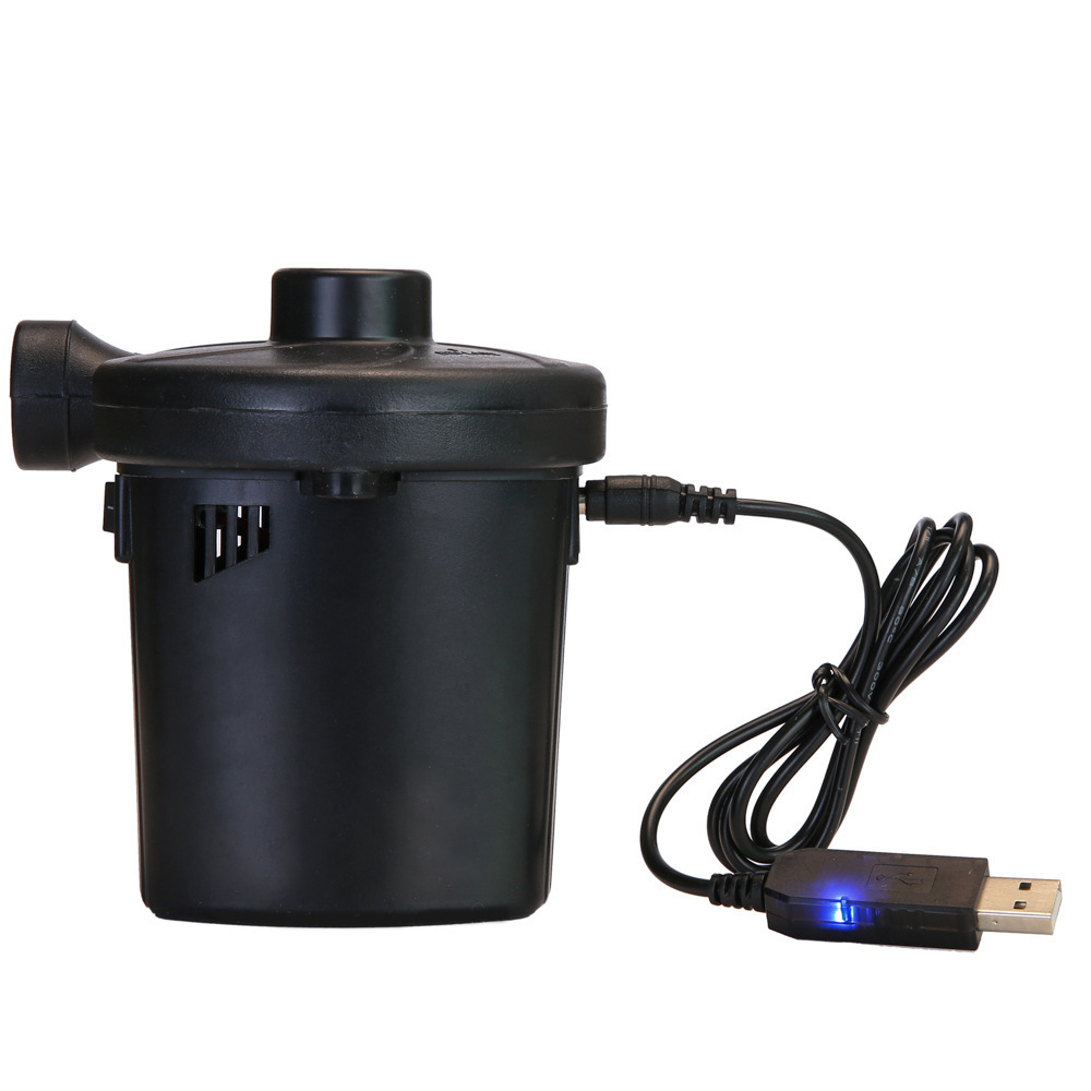 USB Rechargeable Air Pump, Portable Electric Air Pump Quick-Fill Inflator Deflator Air Mattress Pump with Charging Function