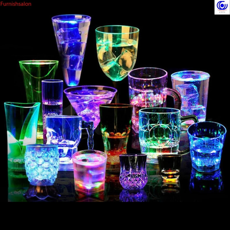 Flashing LED Light Up Party Cups Liquid Activated LED Tumblers Glowing Party Drink Cups