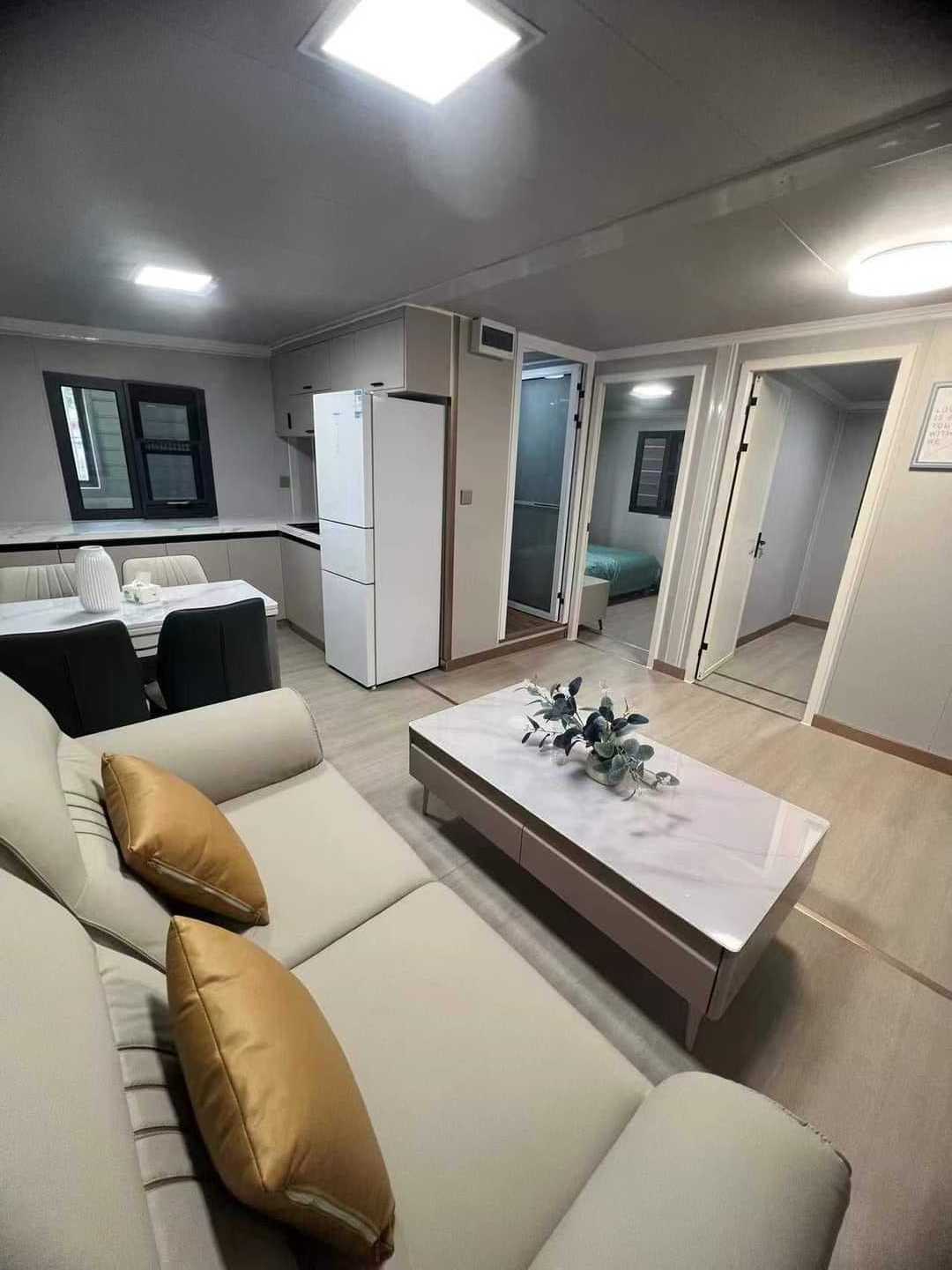 20ft 40ft Luxury Expandable Foldable House Steel Shipping Container with Four Bedrooms and One Bathroom