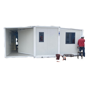 Luxury Modern 40ft Container 5 Bedroom House Expandable Transportable Homes with 20ft Size for Office Shop Villa Toilet Kiosk