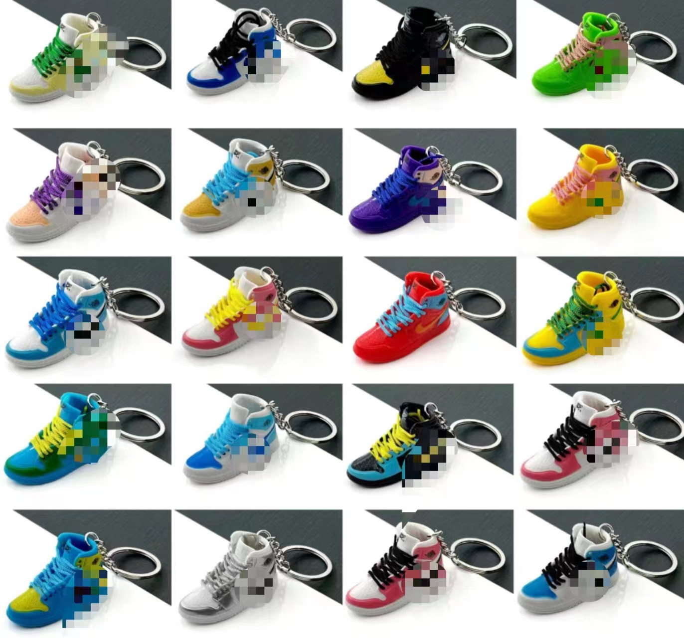 Wholesale PVC Basketball AJ Mini Sneakers 3d J 0rdan Shoe Keychains