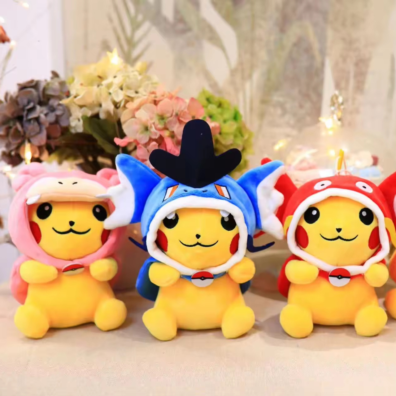 Creative 20CM Psyduck Pikachua Plush Toys New Designs Pokemoned Anime Dolls Birthday Christmas Gifts for Kids