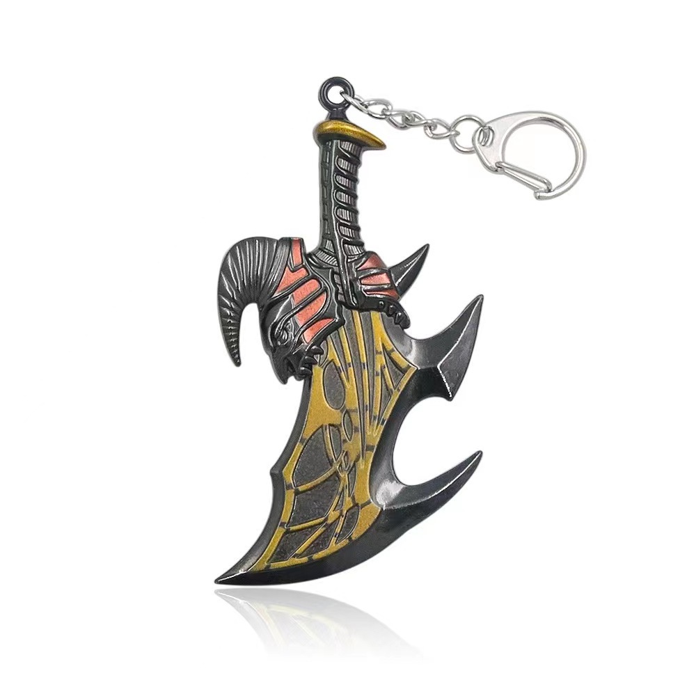 Hot Game God Of War Kratos Weapons Broadsword Keychains Necklace Sword