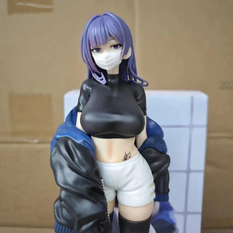 24CM MaxCute Sexy PVC Anime Figure Masked Girls Yuna Adult Doll Collectible Cartoon Manga Figurin