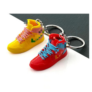 Wholesale PVC Basketball AJ Mini Sneakers 3d J 0rdan Shoe Keychains