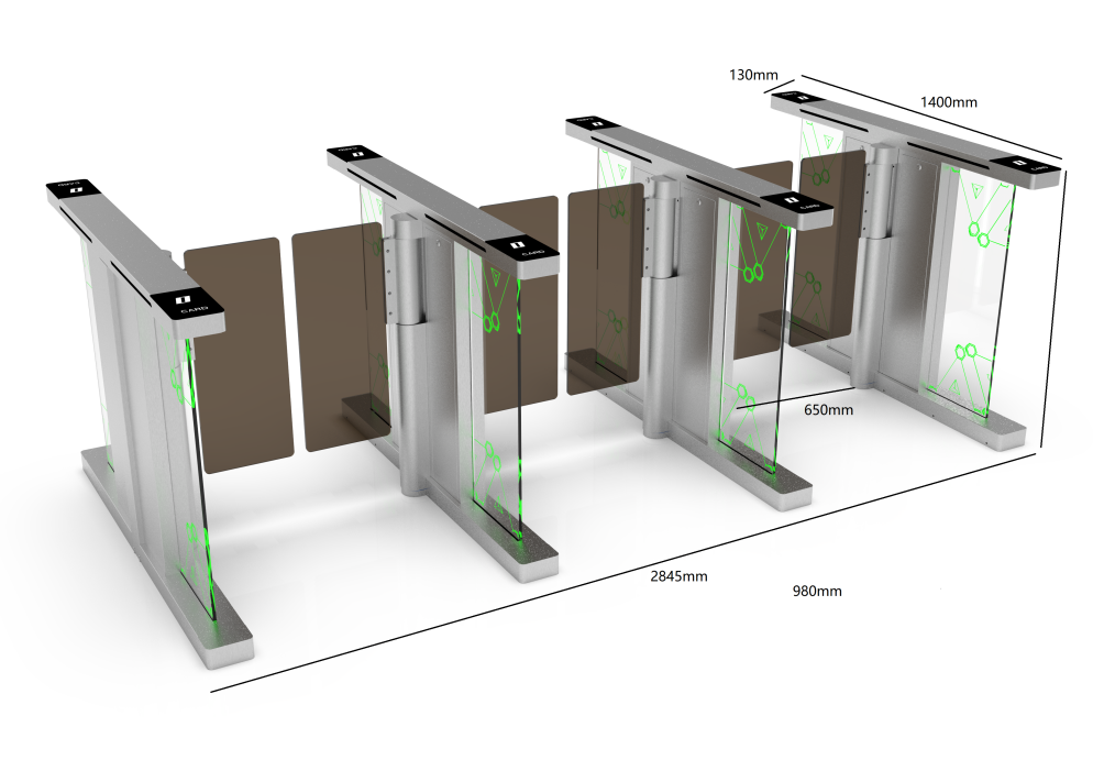 Security Swipe Card Subway Swing Barrier sports speed gates turnstile speed gate for gyms