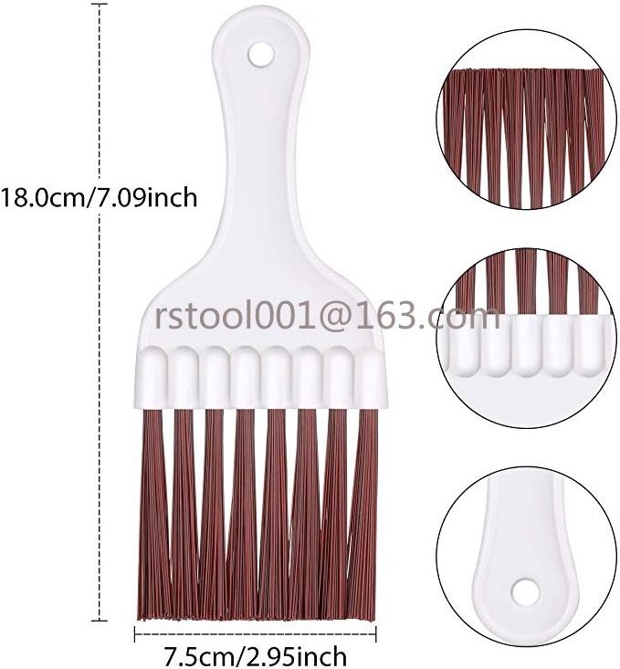 3pcs Air Conditioner Condenser Fin Cleaning Brush, Stainless Steel Fin Comb Cleaner, Refrigerator Coil Cleaning Whisk Brush Rake